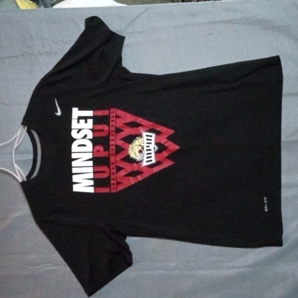 Nike Dri Fit tshirts Size L Black IUPUI Basketball Pre-owned - Picture 1 of 8